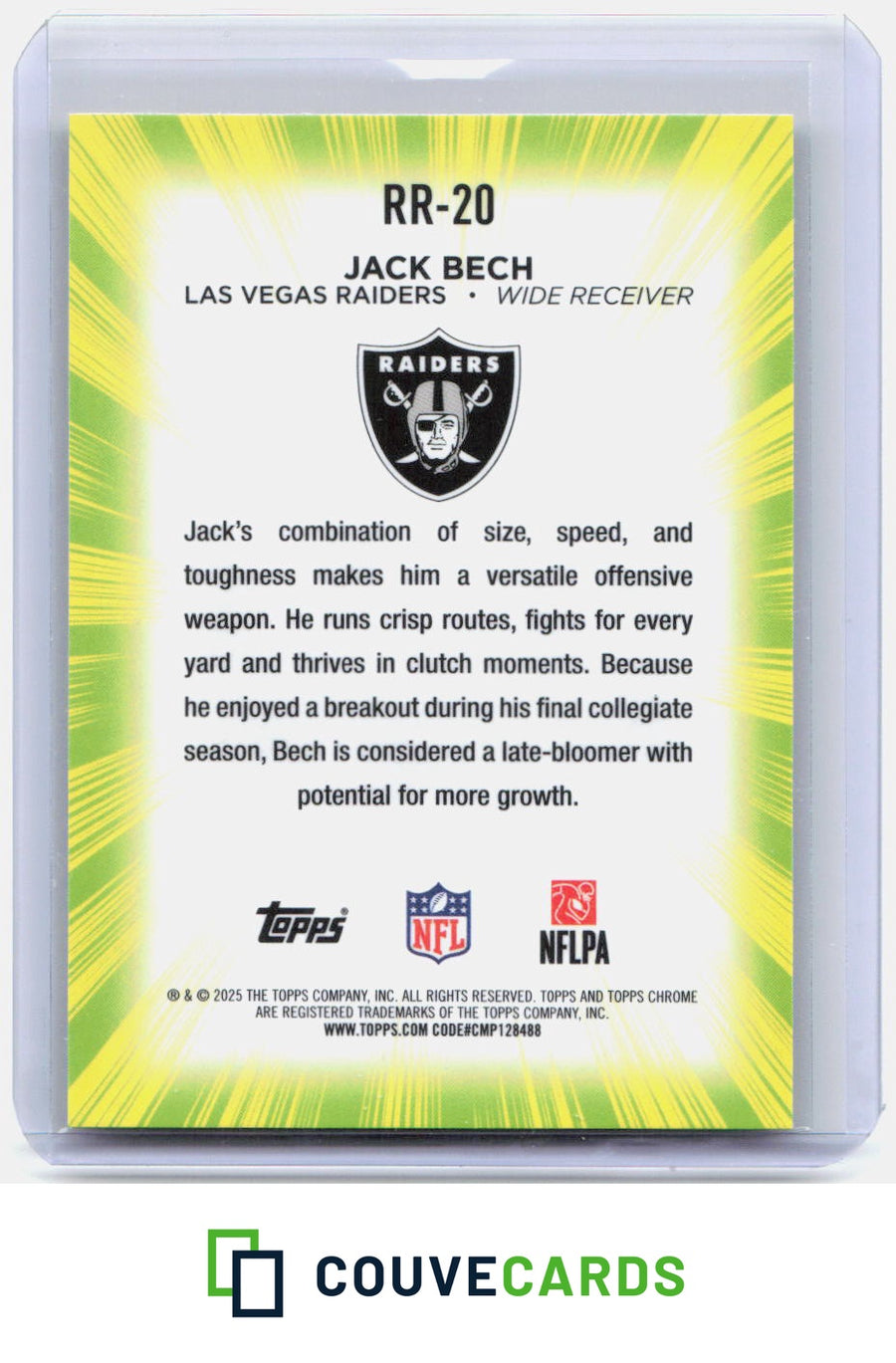 2025 Topps Chrome #RR-20 Jack Bech Radiating Rookies
