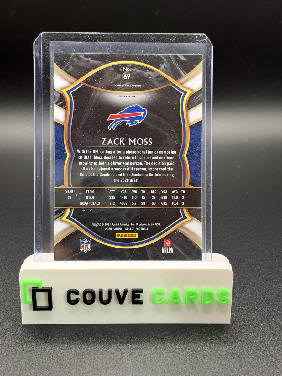2020 Panini Select #69 Zack Moss Silver Prizm