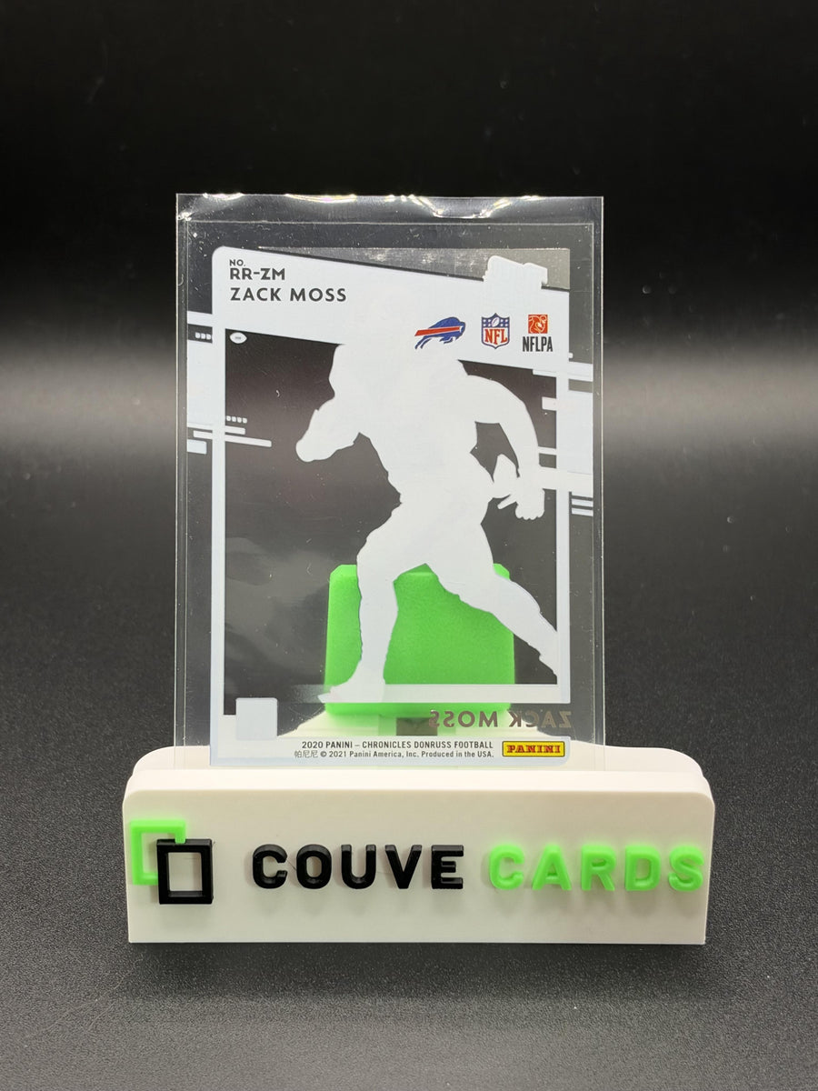 2020 Panini Chronicles #RR-ZM Zack Moss Clearly Donruss Rated Rookies Red #/199