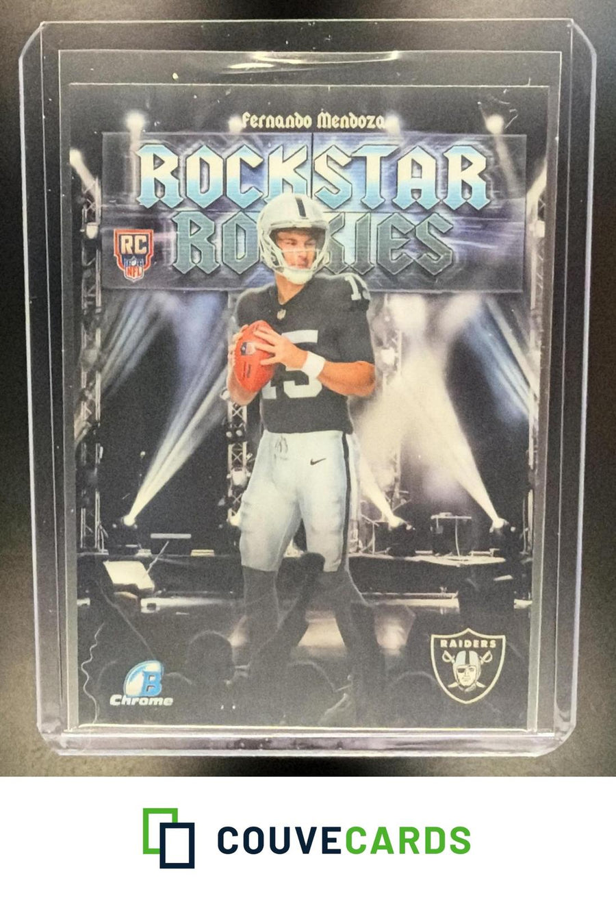 Fernando Mendoza 2026 Bowman Chrome #RR-1 Rockstar Rookies