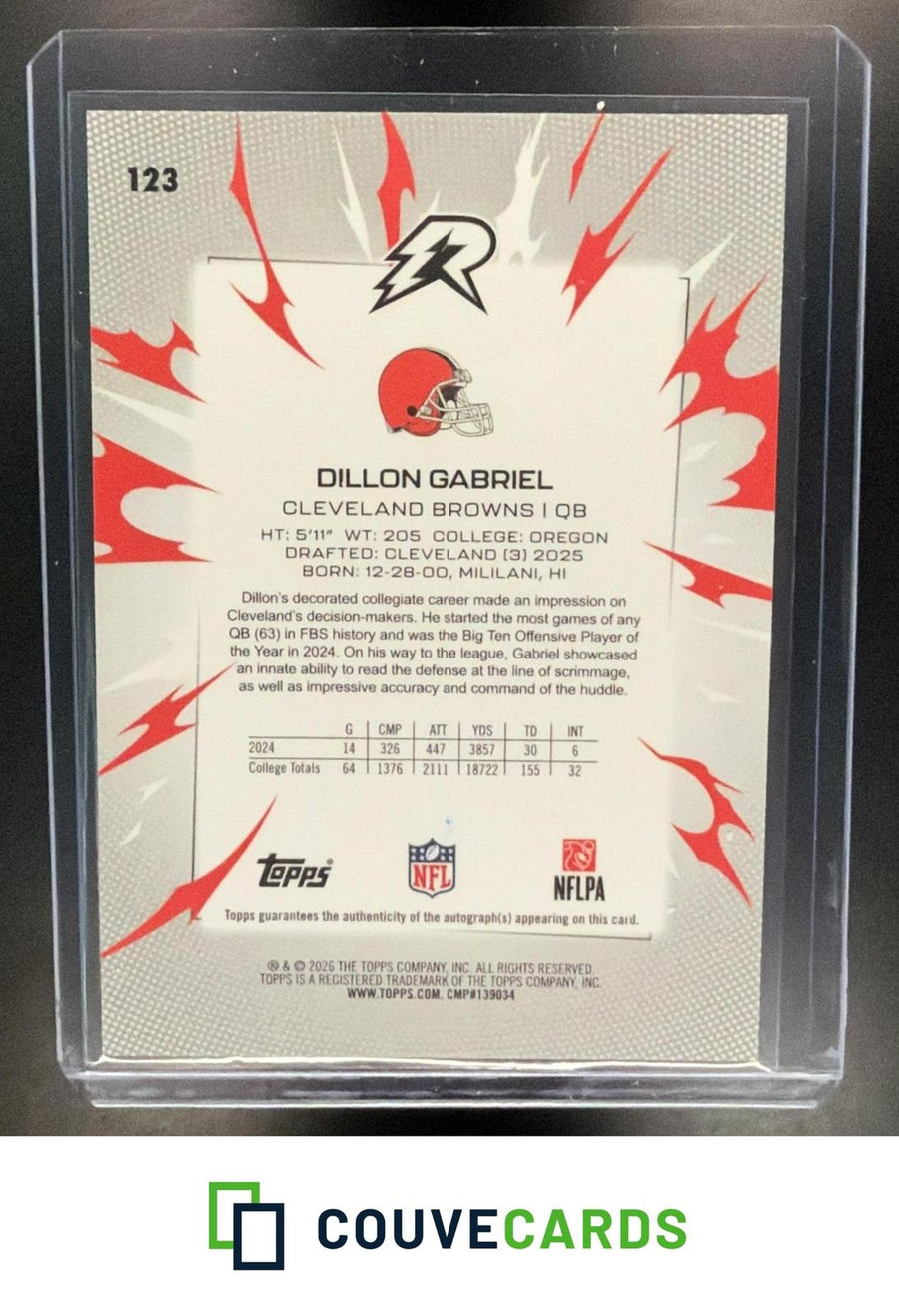 Dillon Gabriel 2025 Topps Resurgence #123 Signatures AU