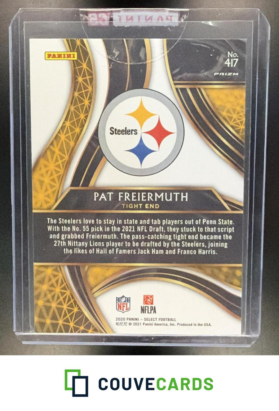 Pat Freiermuth 2020 Panini Select #417 XRC Prizm