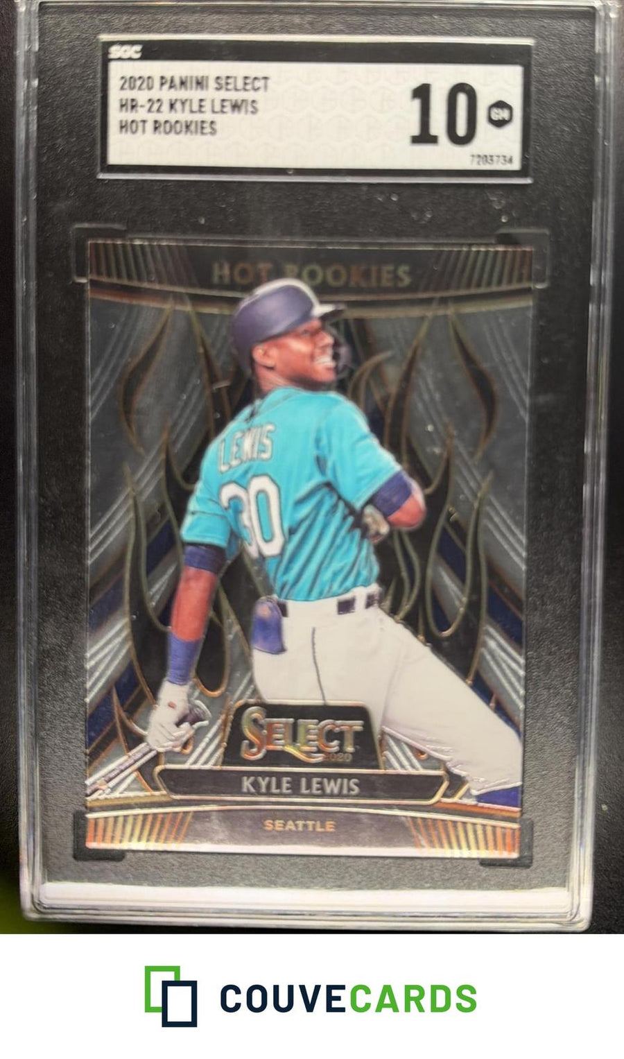 Kyle Lewis 2020 Panini Select #HR-22 Hot Rookies SGC 10