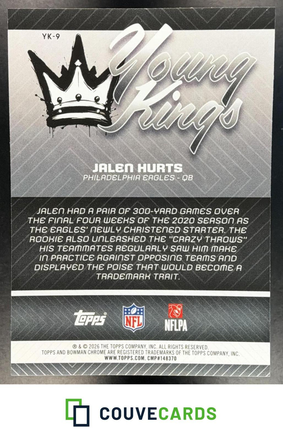 Jalen Hurts 2026 Bowman #YK-9 Young Kings
