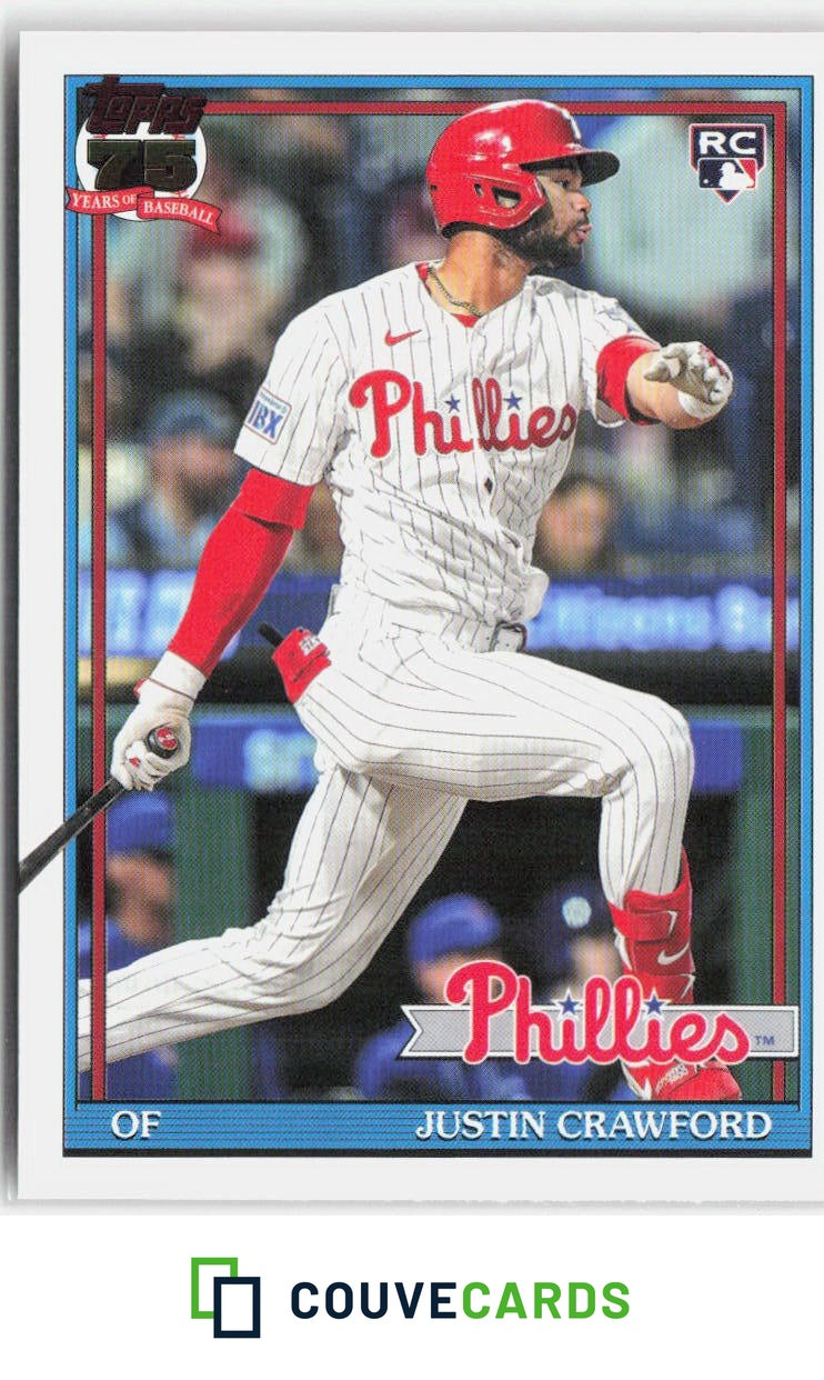 2026 Topps Update 1991 Topps Baseball 35th Anniversary Justin Crawford #U91-15