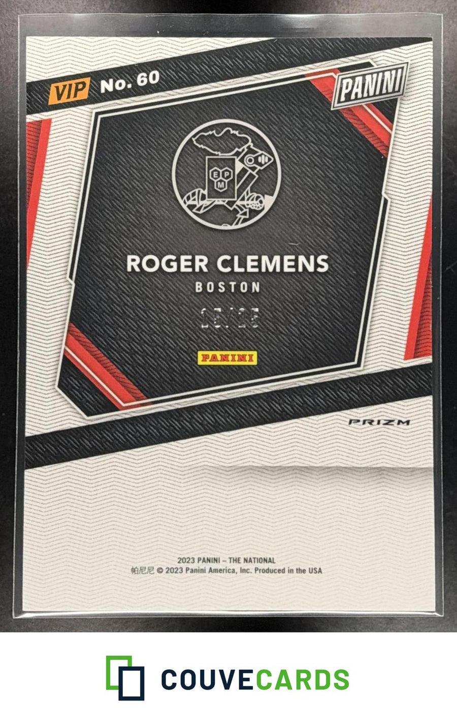 2023 Panini - The National Blue Yellow Green Roger Clemens #60 #/25