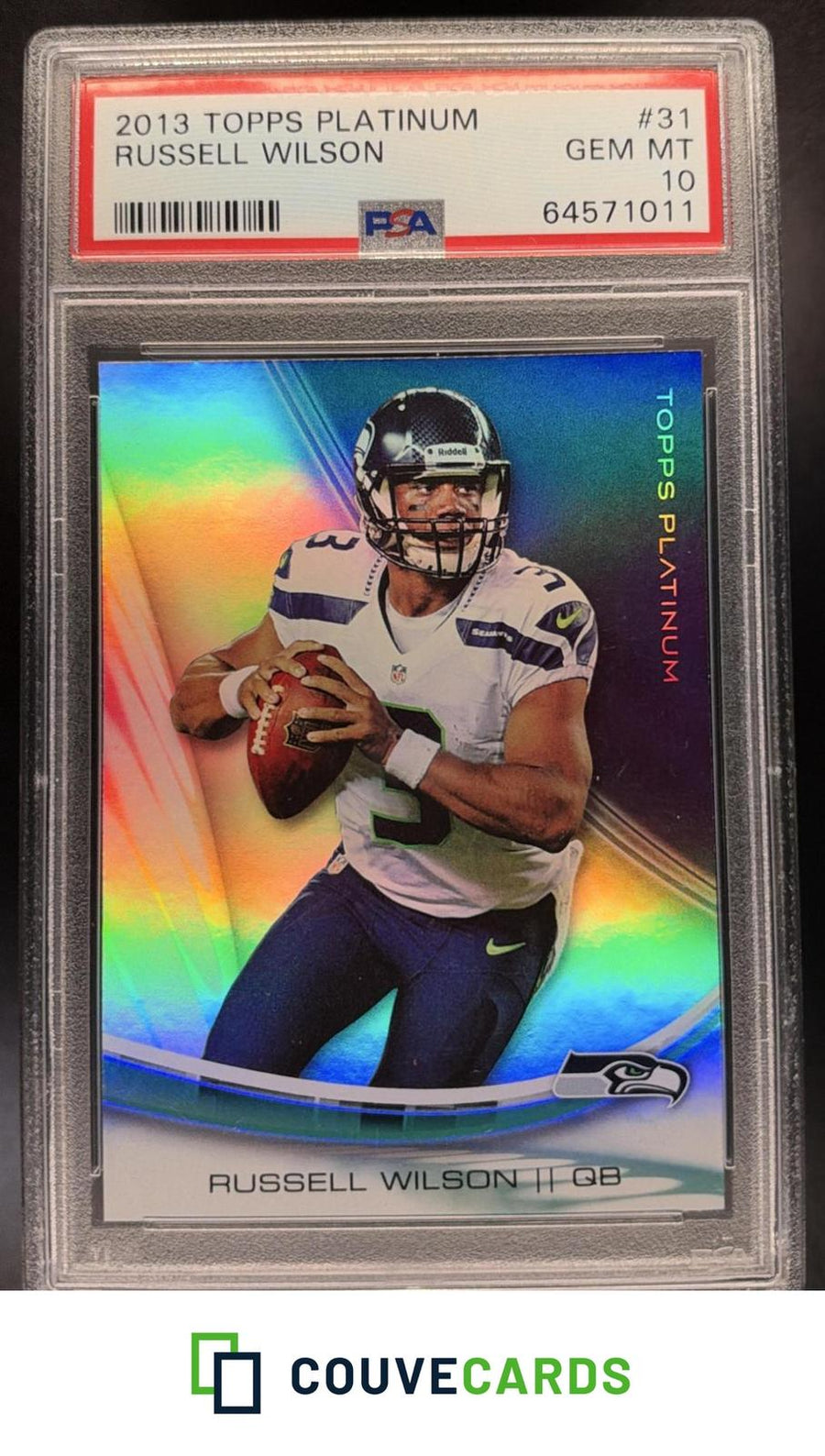 2013 Topps Platinum Russell Wilson #31 PSA
