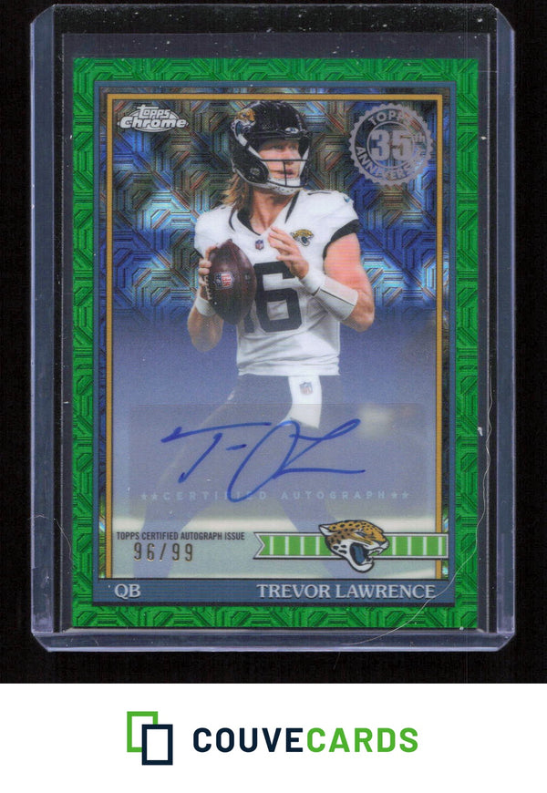 2026 Topps Chrome silver pack 35th Anniversary TREVOR LAWRENCE AUTO #91TC-10 /99