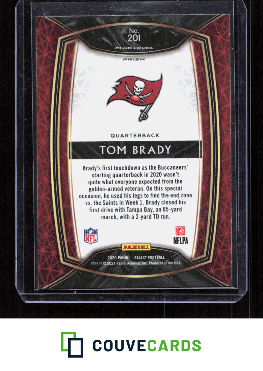 2020 Panini Select #201 Tom Brady Silver Prizm
