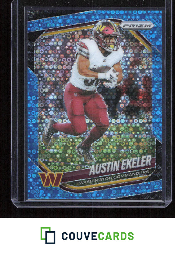 2025 Panini Prizm #242 Austin Ekeler No Huddle Blue #/125