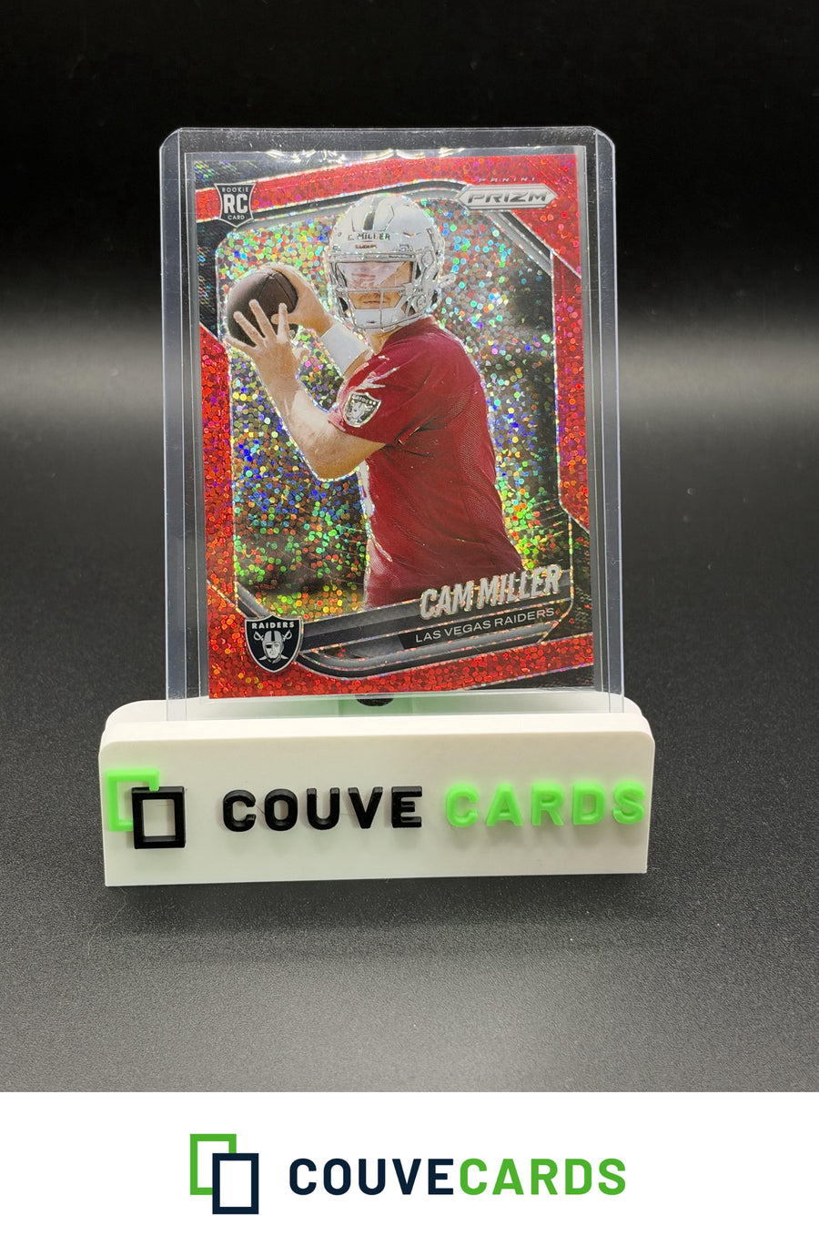 2025 Panini Prizm #362 Cam Miller Red Sparkle