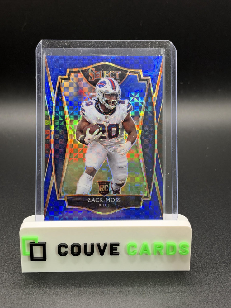 2020 Panini Select #169 Zack Moss Blue Prizm #/149