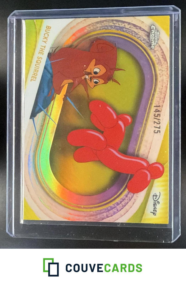 2025 Topps Chrome Disney #23 Bucky the Squirrel Yellow #/275