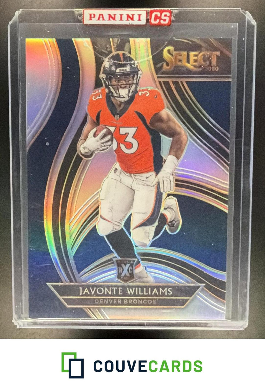 Javonte Williams 2020 Panini Select #408 XRC Prizm