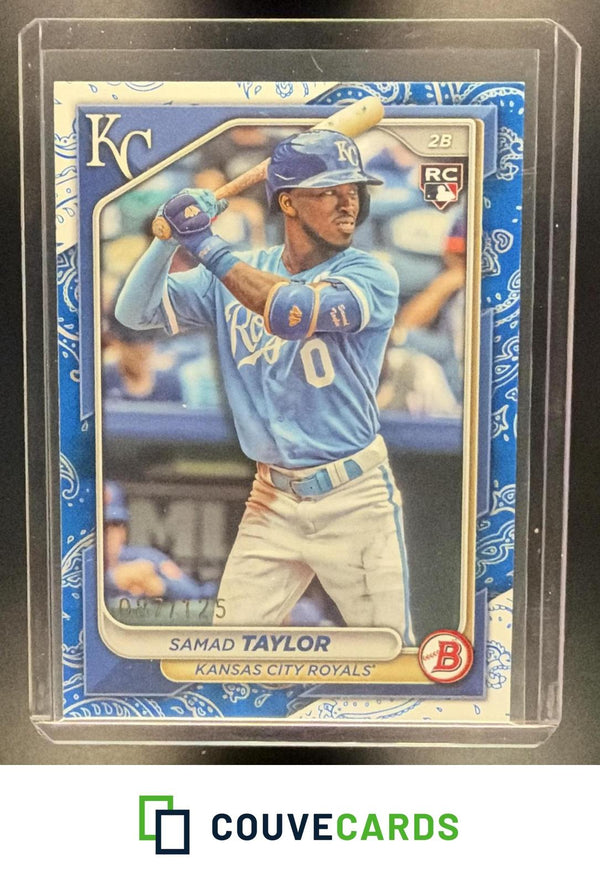 Samad Taylor 2024 Bowman #100 Blue Pattern