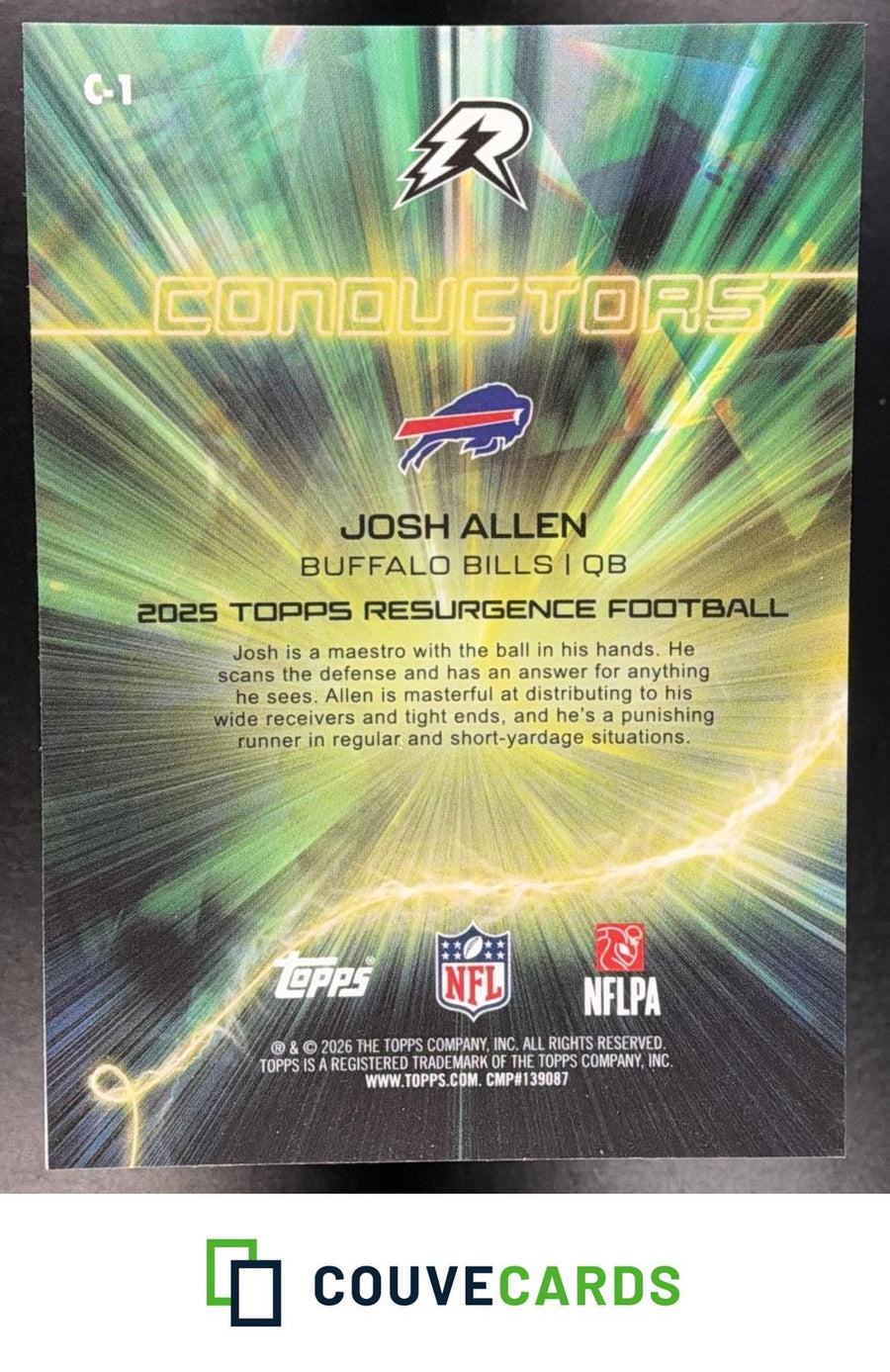 Josh Allen 2025 Topps Resurgence #C-1 Conductors