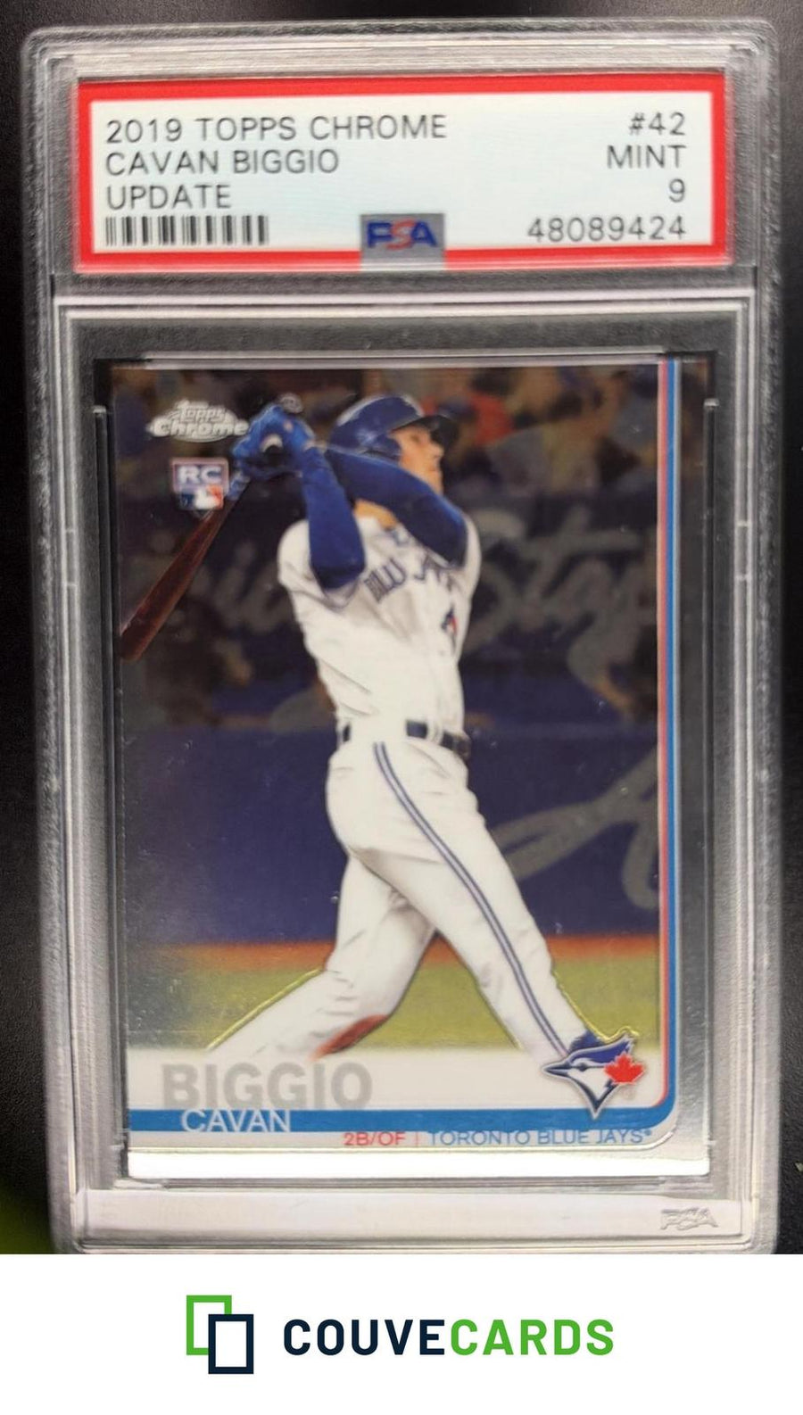 Cavan Biggio 2019 Topps Chrome Update #42 Update PSA 10