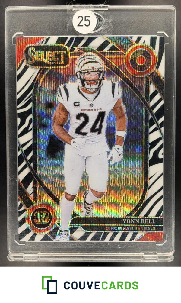 Vonn Bell 2024 Panini Select #265 Zebra Prizm