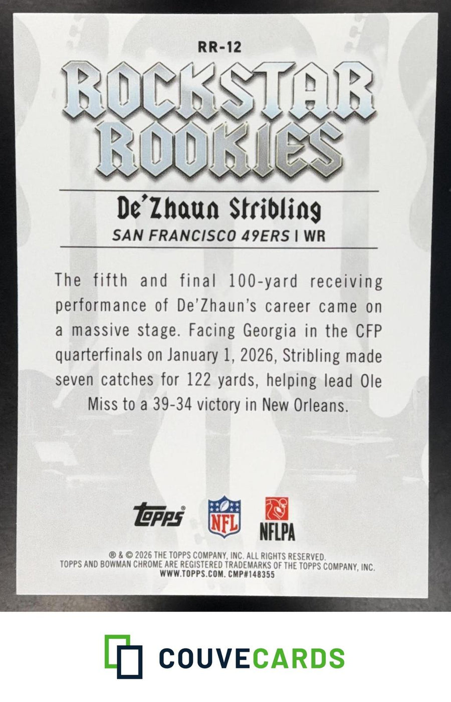 De'Zhaun Stribling 2026 Bowman #RR-12 Rockstar Rookies