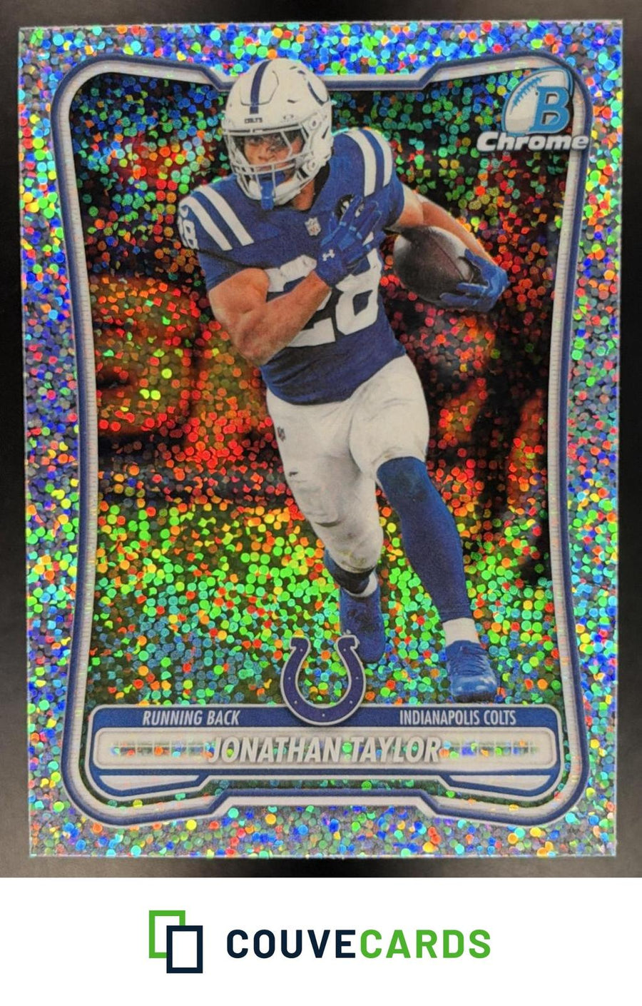 Jonathan Taylor 2026 Bowman #BCV-45 Chrome Speckle