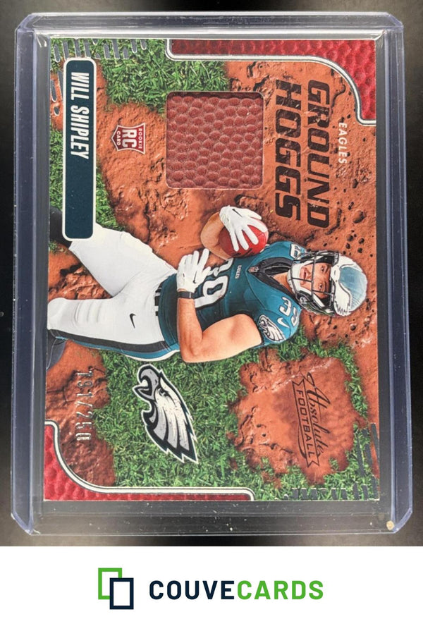 Will Shipley 2024 Panini Absolute #GHM-WSY Ground Hoggs Materials