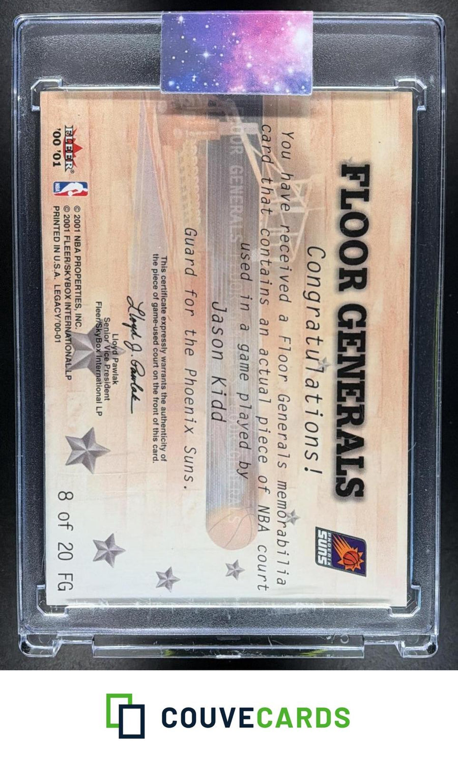 Jason Kidd 2000-01 Fleer Legacy #8 FG Floor Generals
