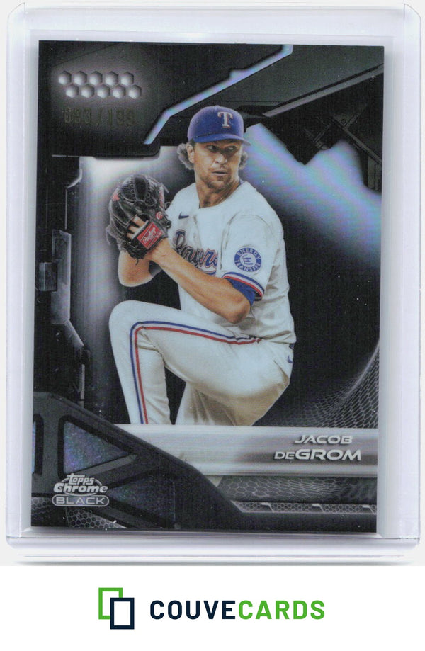 Jacob deGrom 2026 Topps Chrome Black #107 Refractor #/199