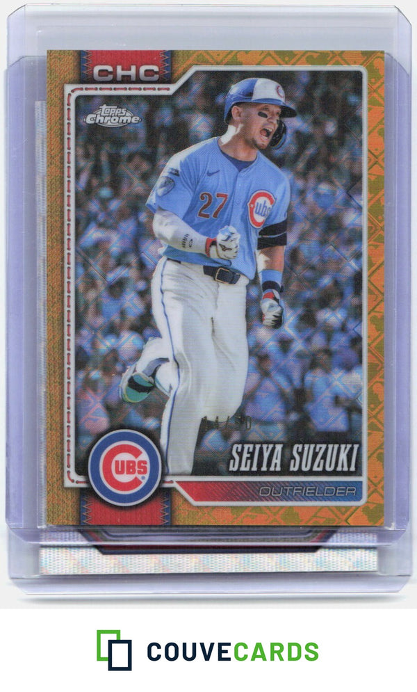 Seiya Suzuki 2026 Topps Chrome Logofractor Edition #34 Gold Refractor #/50