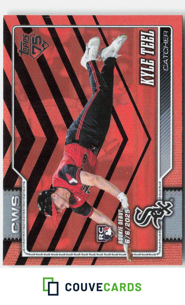 Kyle Teel 2026 Topps 201 Orange & Black Foil RC