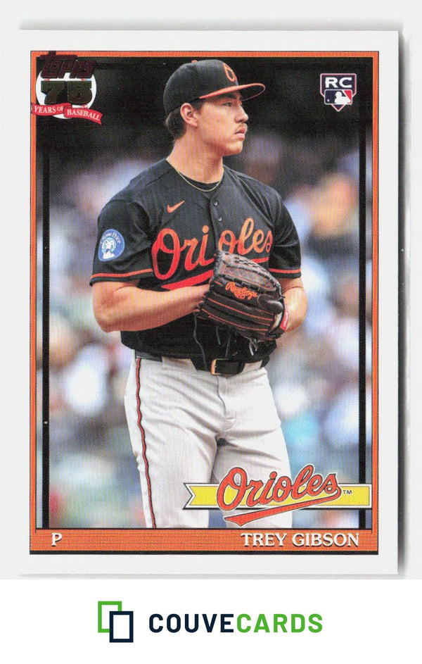 Trey Gibson 2026 Topps Update U91-33 1991 Topps Baseball 35th Anniversary