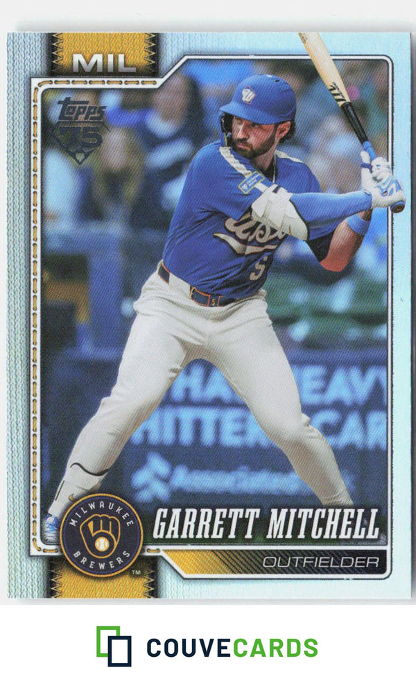 Garrett Mitchell 2026 Topps Update US218 Rainbow Foil