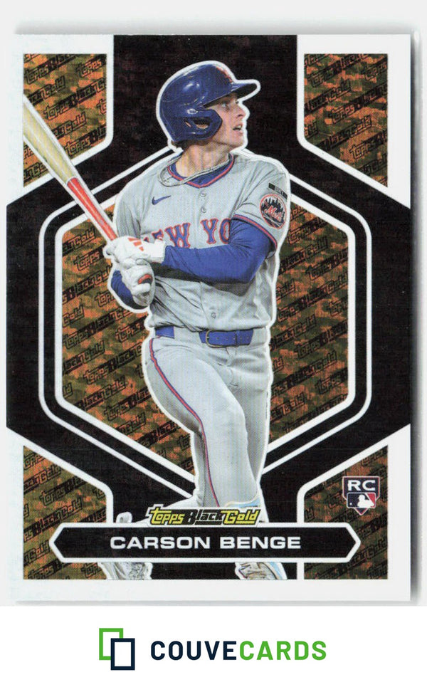 Carson Benge 2026 Topps Update BG-8 Topps Black Gold