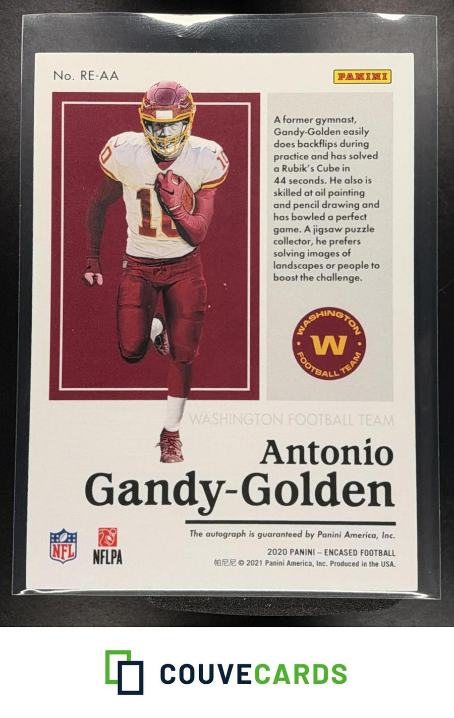 2020 Panini Encased Rookie Endorsements Gold Antonio Gandy-Golden #RE-AA AU #/25