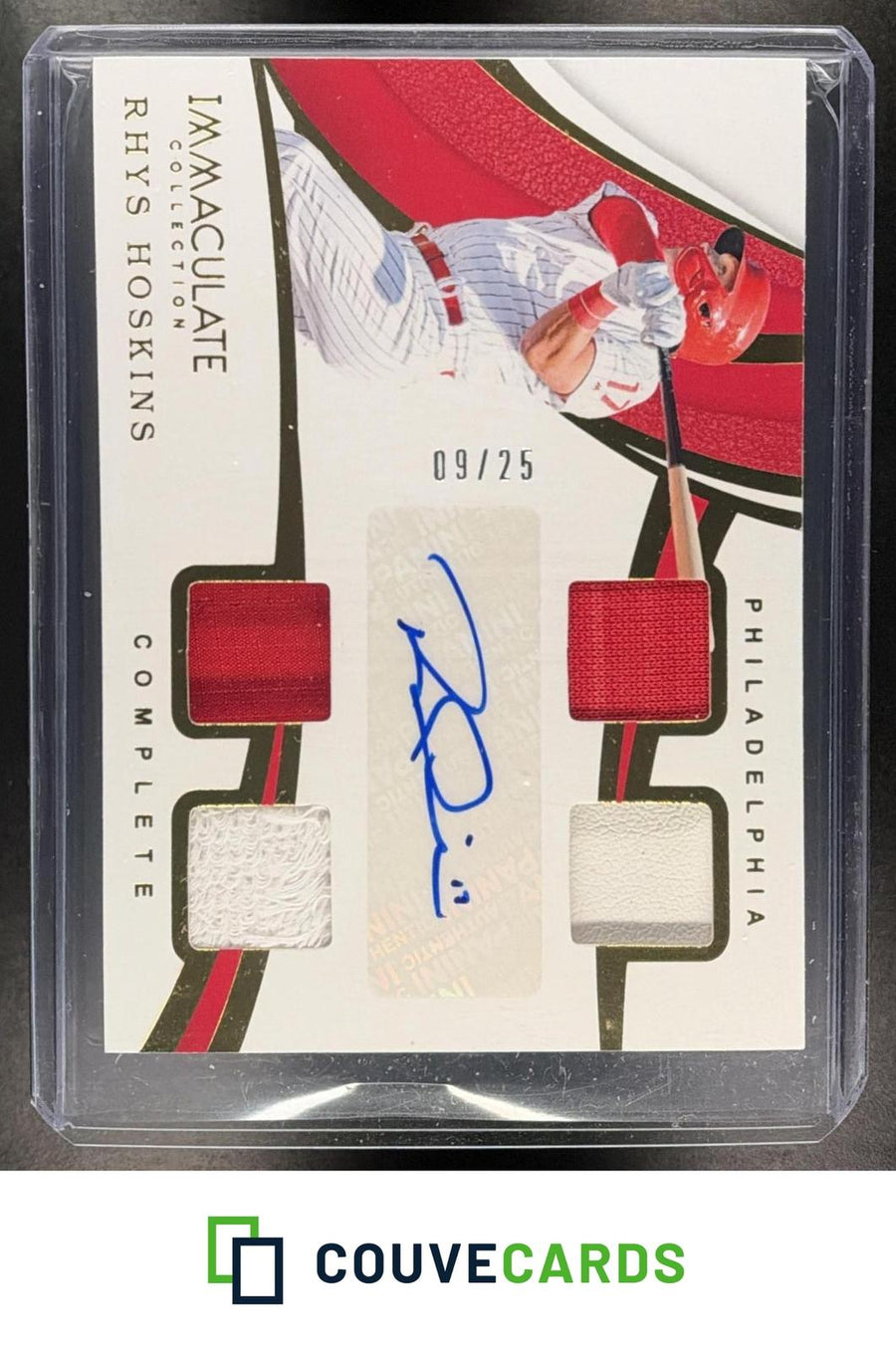 2019 Panini Immaculate Collection Complete Rhys Hoskins #C-RH AU #/25