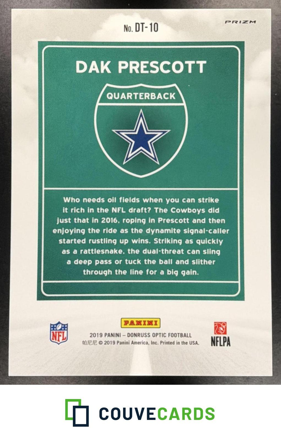 2019 Donruss Optic Downtown Dak Prescott #DT-10