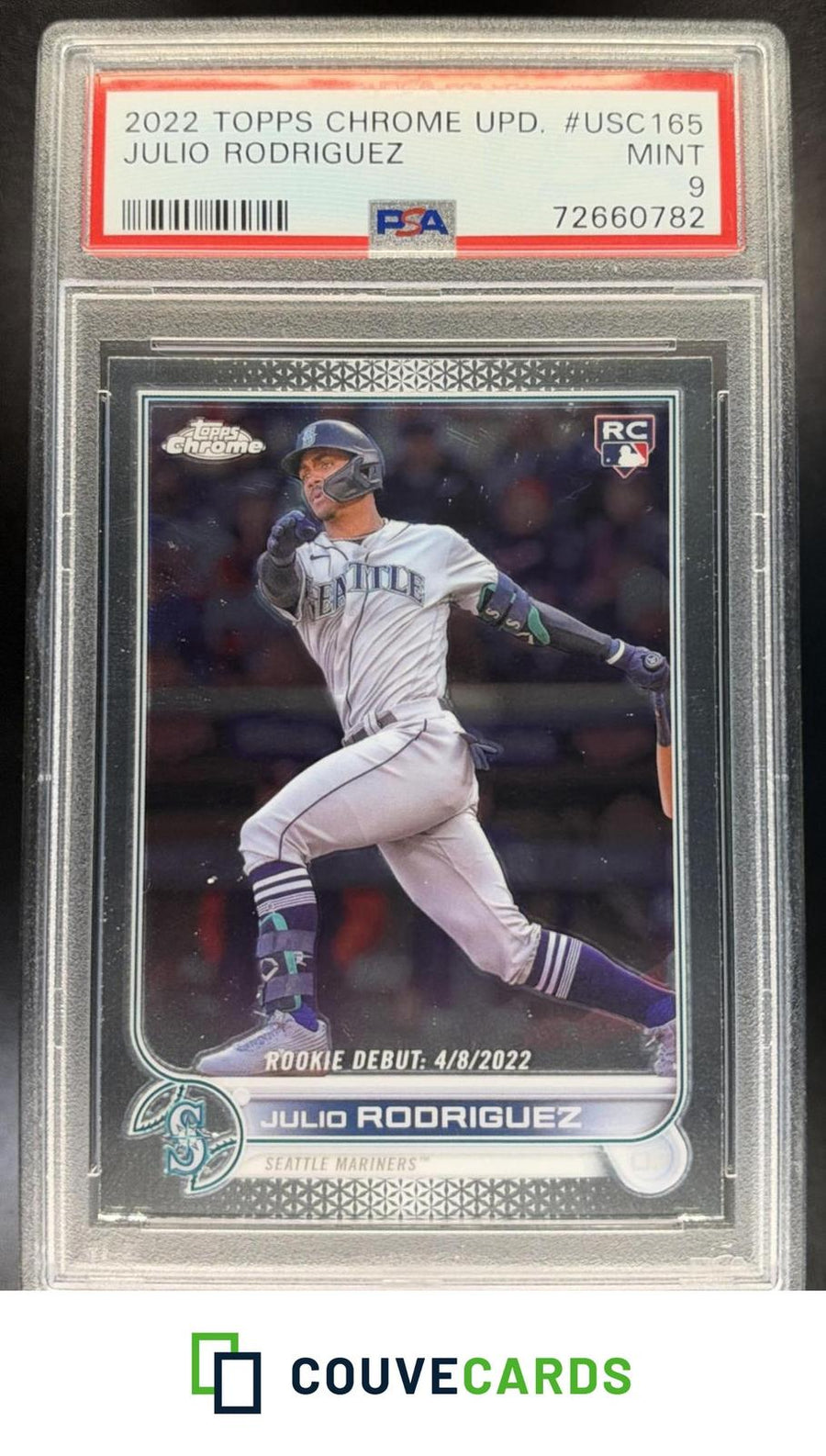2022 Topps Chrome Update Julio Rodriguez #USC165 PSA