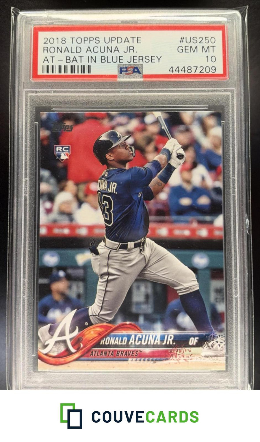 2018 Topps Update Ronald Acuna Jr. #US250 RC PSA