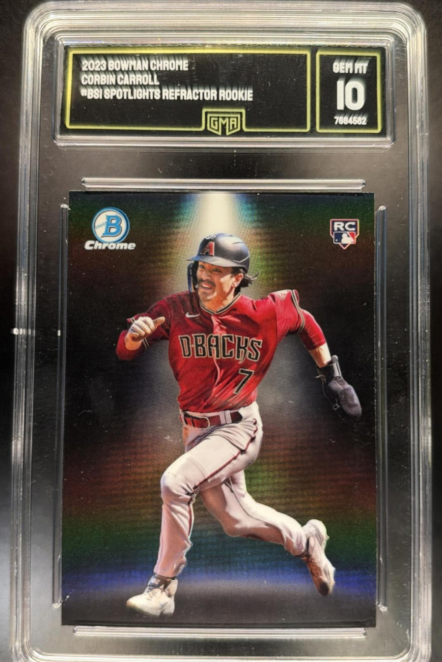 2023 Bowman Chrome Spotlight Refractor Rookie Corbin Carroll #BS-1 GMA