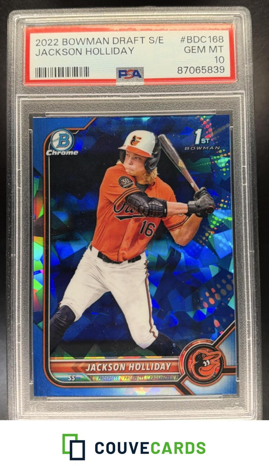 2022 Bowman Draft Sapphire Edition Jackson Holliday #BDC-168 PSA