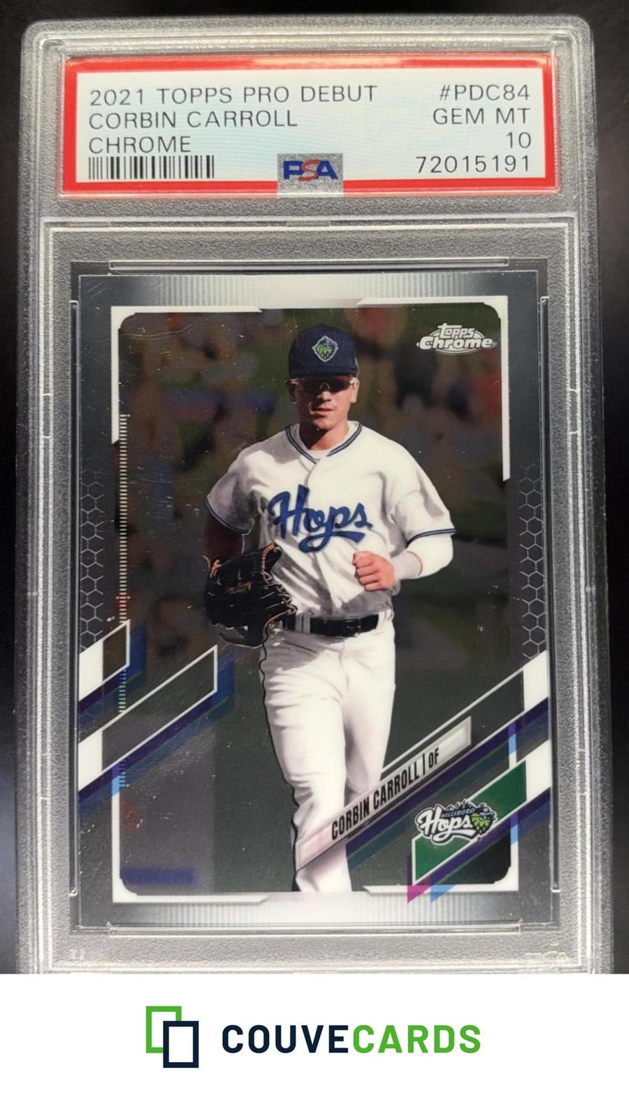 2021 Topps Pro Debut Chrome Corbin Carroll #PDC-84 PSA